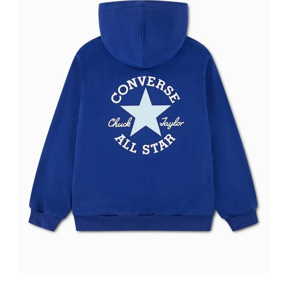 NEW Boy's Converse Ultimate Essentials Youth Hoodie Converse Blue Sz L NWT
